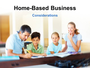 The Home-Based Business Basics