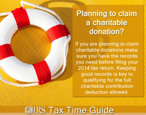 Records for Claiming Charity Gifts