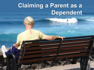 Claiming a Parent as a Dependent