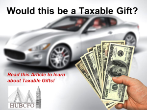 Is Your Gift a Taxable Gift?