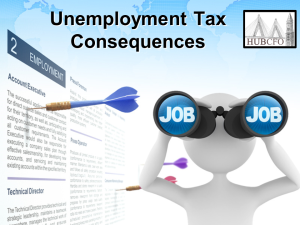 Unemployment Tax Consequences