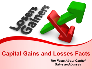 Capital Gains and Losses Facts