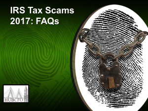IRS Tax Scams 2017: FAQs