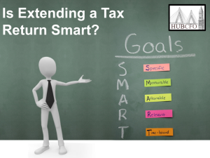 Is Extending a Tax Return Smart?