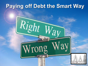 Paying off Debt the Smart Way