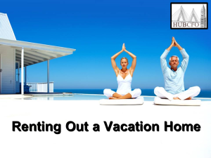 Renting Out a Vacation Home