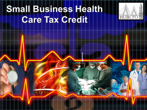Small Business Health Care Tax Credit