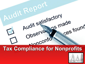 Tax Compliance for Nonprofits