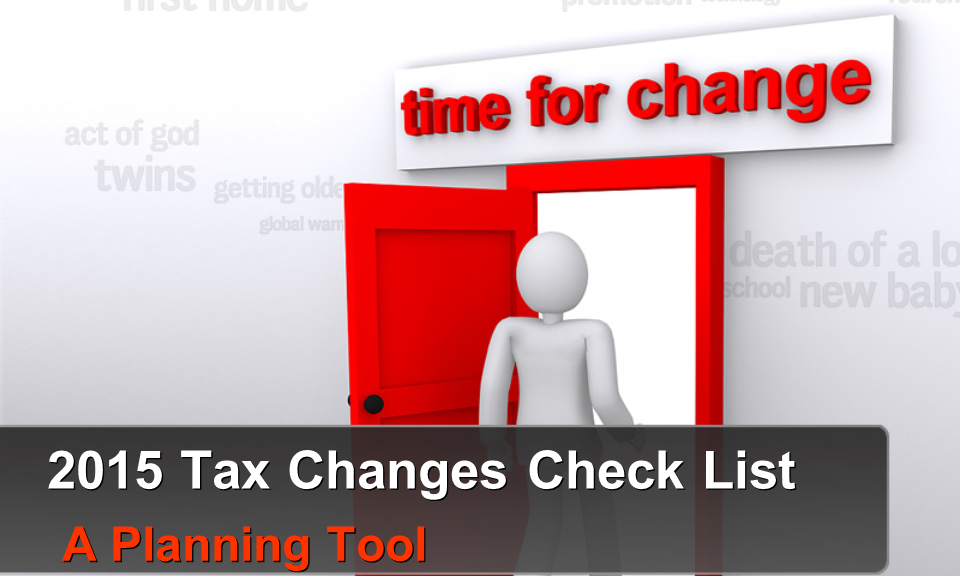 2015 Tax Changes Check List